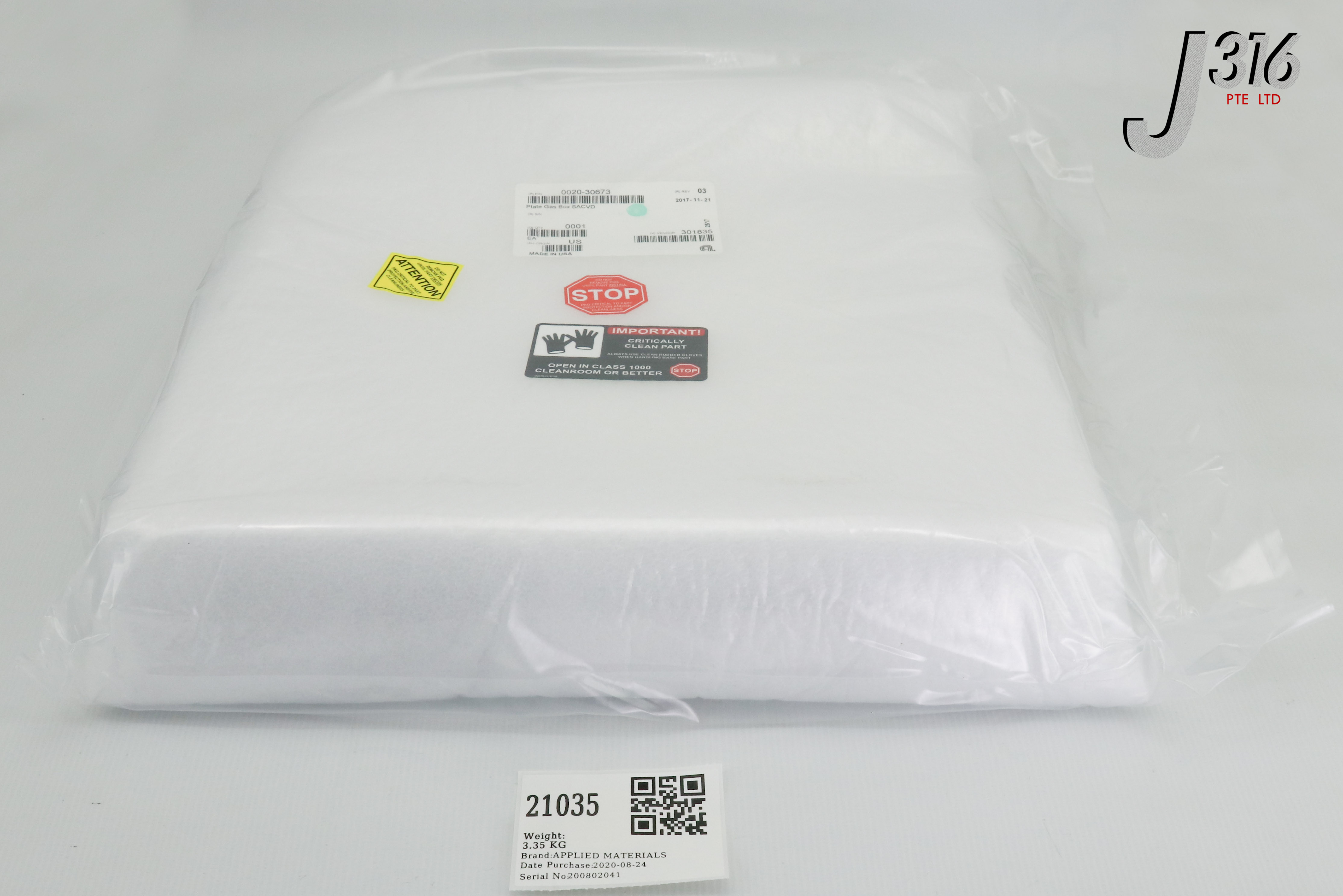 ミミ 21035 APPLIED MATERIALS PLATE, GAS BOX, SACVD (NEW) 0020-30673 | eBay